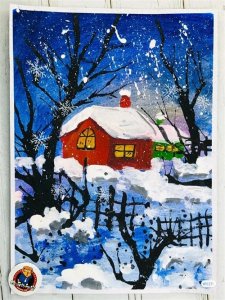 综合绘画素材—29张冬天主题绘画素材，一起来画你心中的冬天呀