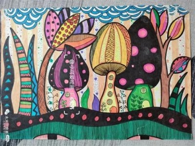 ​小编精选推荐61张！绝美的少儿创意色彩线描画，不收藏后悔系列！